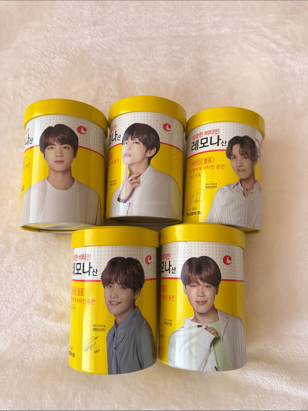BTS Lemona Tins | Jin | Taehyung | J-Hope | Suga | Jimin